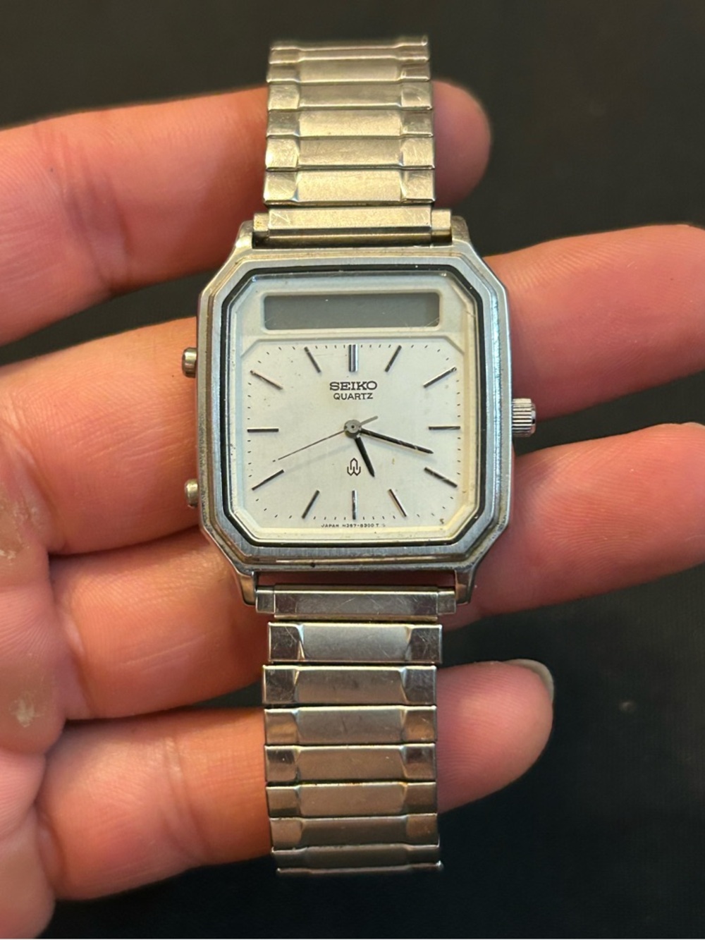 Vintage Seiko Ana/Digi Chrono-Alarm Japan Men's Quartz Watch H357-5170